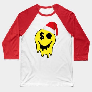 Psychedelic Smile Santa 2023 dollar Baseball T-Shirt